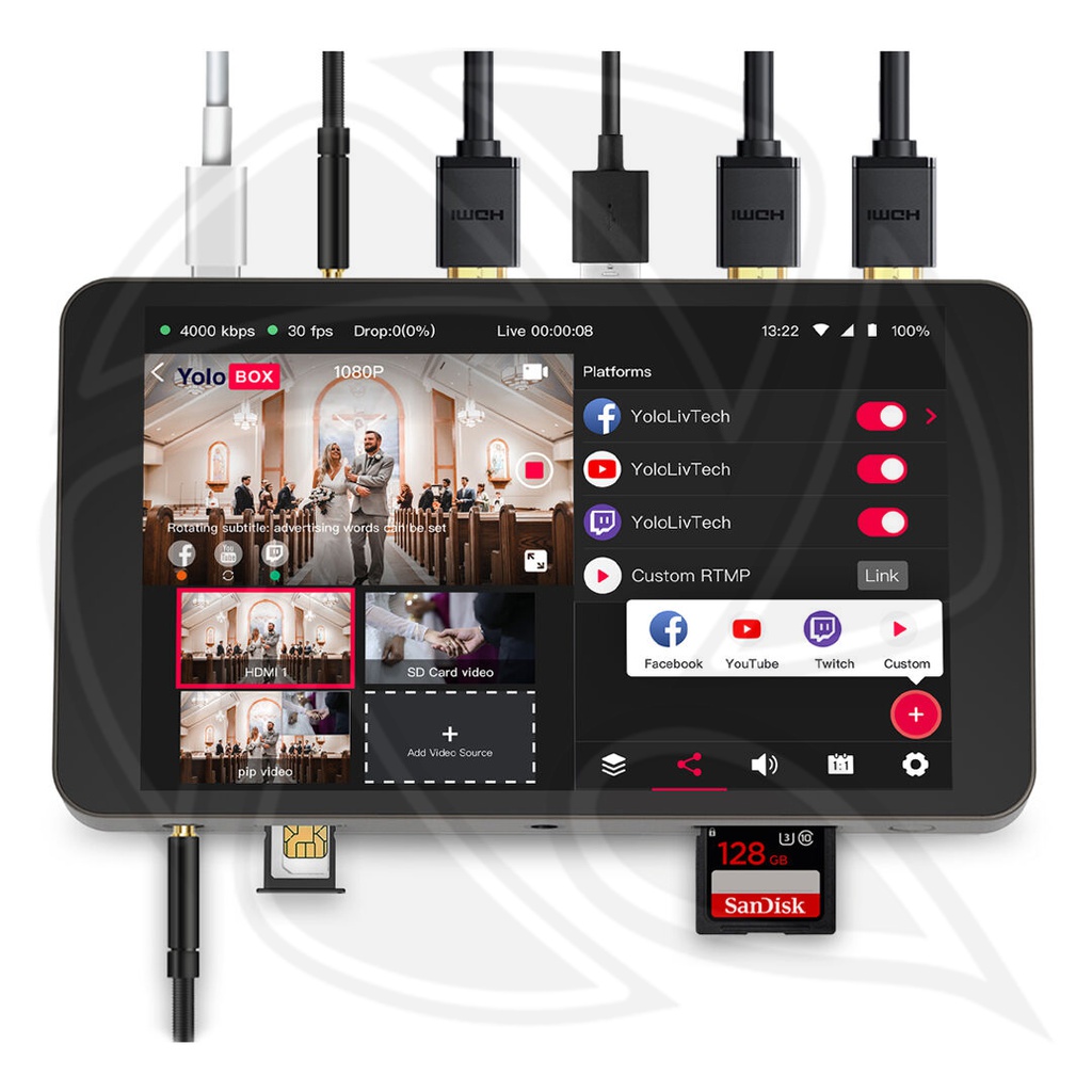 YOLOLIV - YOLOBOX portable multi -Camera Live Streaming Studio