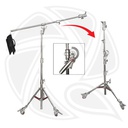 QIHE L6-2400 Heavy Duty Stainless Steel Light Stand,Dual Use Stainless Stand with Boom Arm