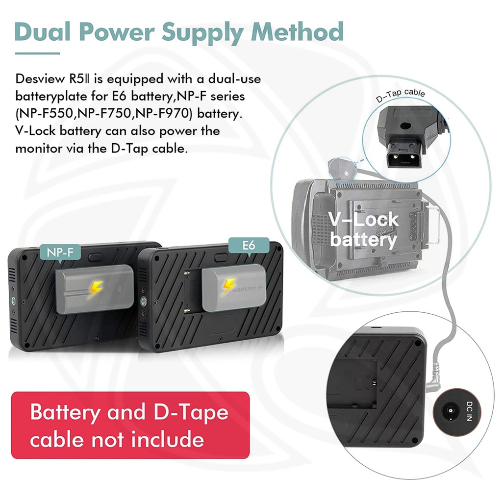 DESVIEW R5II 5.5" (14cm) On-Camera Touch Monitor