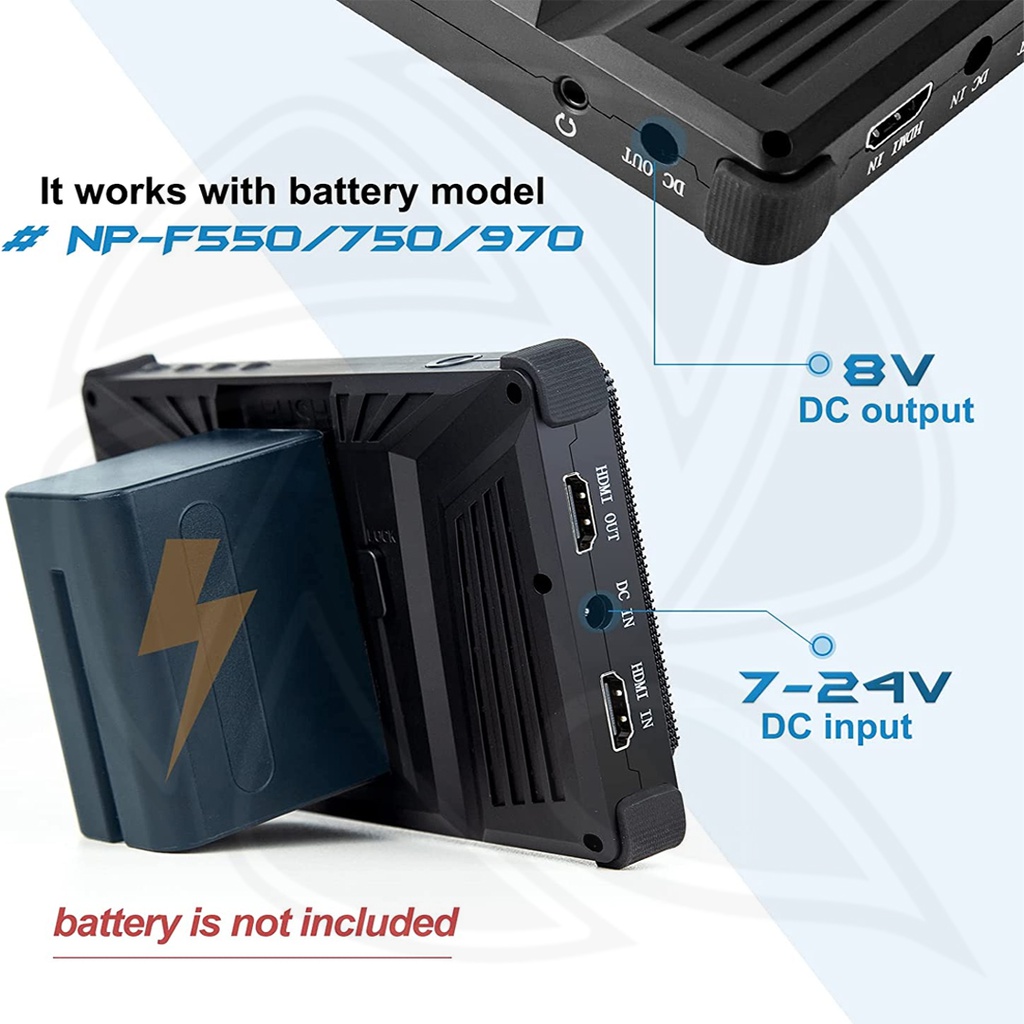 Desview P5II (14cm) Full HD on-camera monitor  4K HDMI input and output