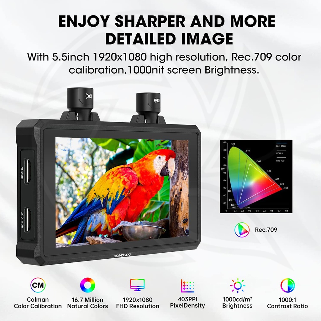 HOLLYLAND Mars M1 KIT (14cm) 5.5" Wireless Transceiver Monitor
