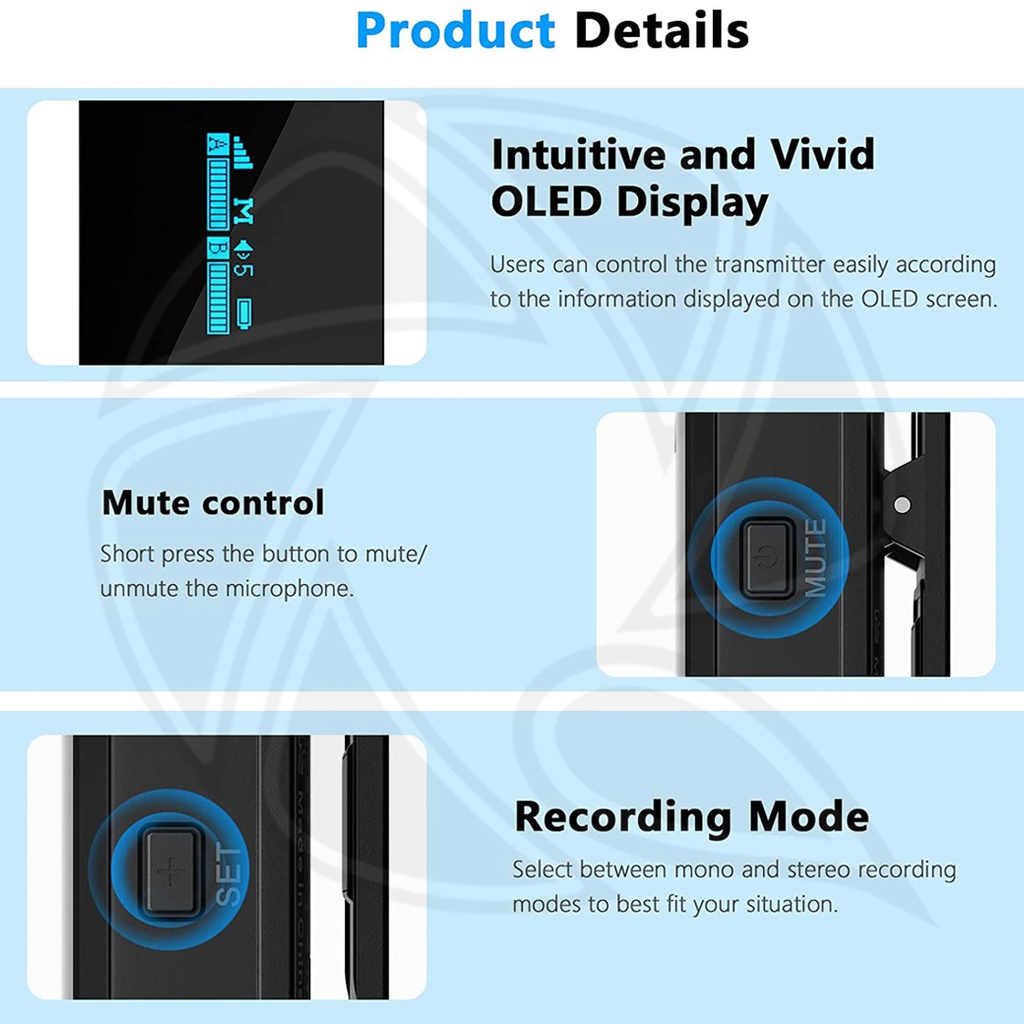 BOYA BY-XM6-S5 Digital True-Wireless Microphone System with USB Type-C for Mobile Devices (2.4 GHz)