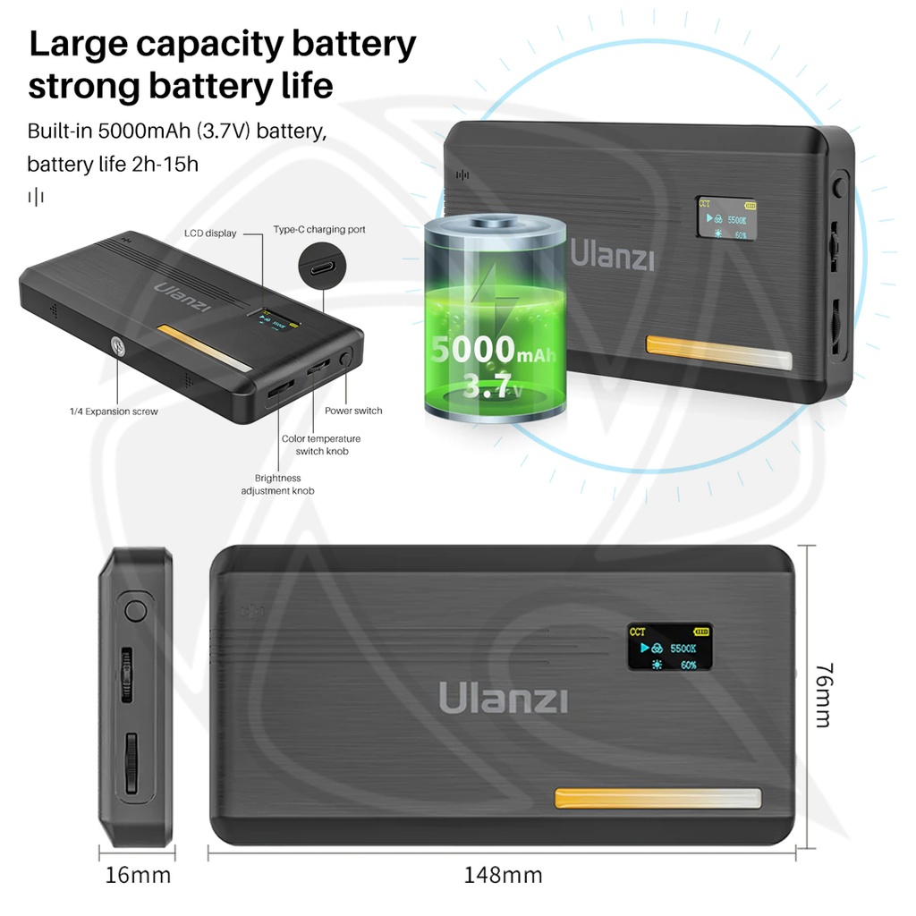 ULANZI VL200 BI-Color LED LIGHT