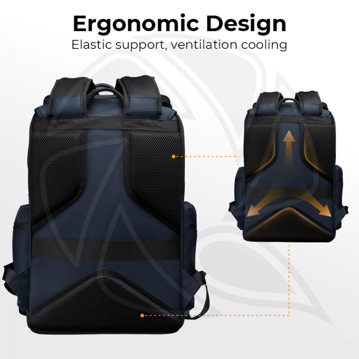 KF13.098V3 Camera Backpack Bag 25L  with 15.6" Laptop Compartment for DSLR/SLR Mirrorless Camera Blue