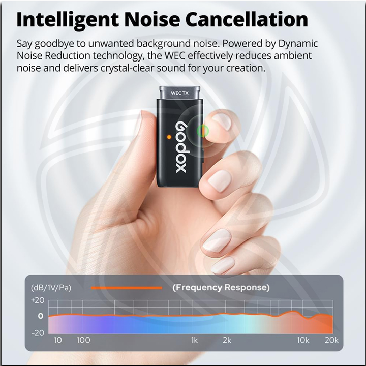 Godox WEC 2-Person Wireless Microphone System for Cameras and Mobile Devices (2.4 GHz) (Neck Mic.)