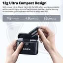 Godox WEC 2-Person Wireless Microphone System for Cameras and Mobile Devices (2.4 GHz) (Neck Mic.)
