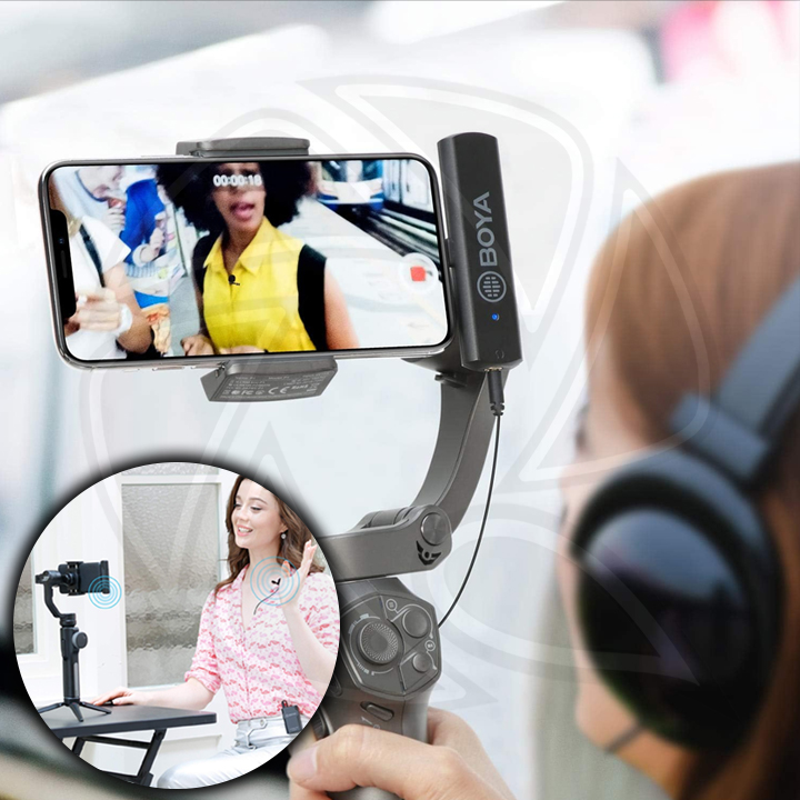 BOYA BY-WM4 PRO-K3 Digital Wireless Omni Lavalier Microphone System for  iOS &amp; Type-C Devices (2.4 GHz) (Neck mic. Wireless)