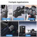 CAME-TV Mini 99C D-Tap V-Mount Lightweight Battery Featuring Samsung 18650, Bidirectional USB-C along with USB-A Ports