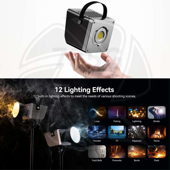 ULANZI LS29 Rechargeable BI-COLOR COB Light 60W (Cob-On L60B)/L055GBA1