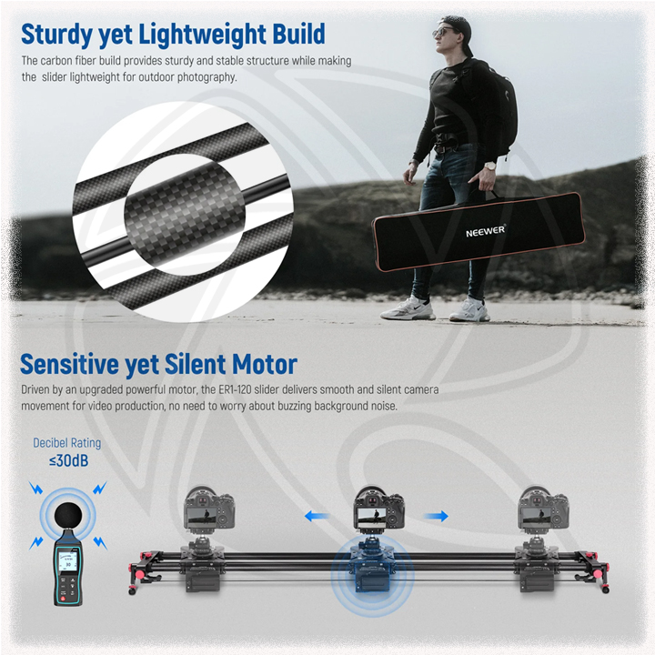 NEEWER 100CM APP ELECTRONIC VIDEO SLIDER ER1 (10100621)