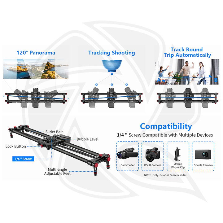 NEEWER 100CM APP ELECTRONIC VIDEO SLIDER ER1 (10100621)