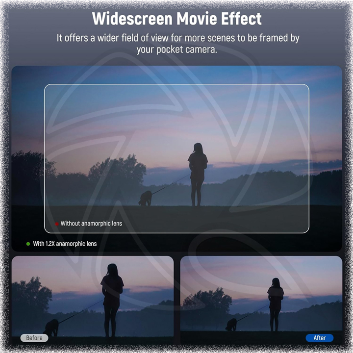 NEEWER HD 1.2X BLUE ANMORPHIC MAGNETIC LENS FOR DJI OSMO POCKET3 (10103746)