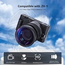 NEEWER HD WIDE &amp; MACRO CONVERSION LENS 0.75X SONY ZV1(BLACK) (10100457)