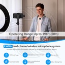 BOYA BY-M1V3 Wireless Microphone System(2.4 GHz) Type-C Dual-Channel  (Neck mic. Wireless)