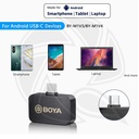 BOYA BY-M1V3 Wireless Microphone System(2.4 GHz) Type-C Dual-Channel  (Neck mic. Wireless)