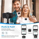 BOYA BY-M1V4 2-Person Wireless Microphone System forType-C Mobile Devices (2.4 GHz)(Neck mic. Wireless)