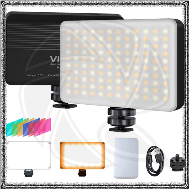 QPS-  BI-COLOR LED VIDEO LIGHT with Table Top Mini Portable Flexible Tripod Stand