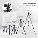 NEEWER PROFESSIONAL VIDEO TRIPOD WITH FLUID HEAD  (10101933)
