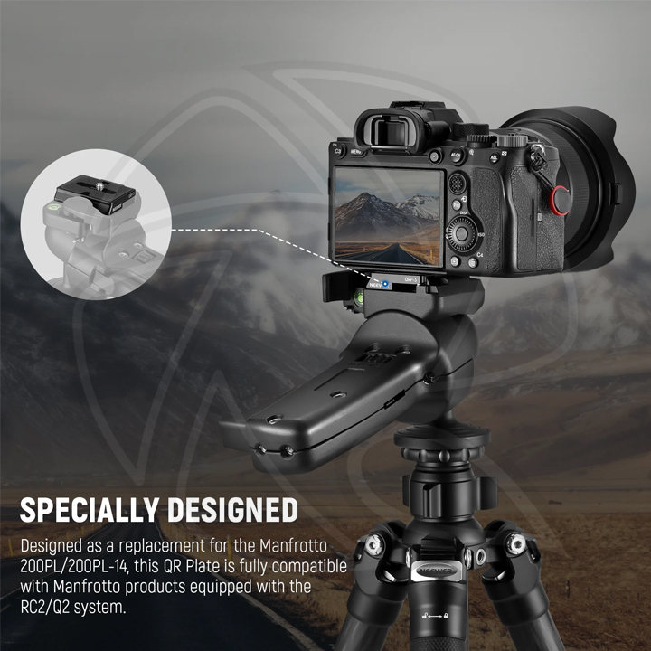 NEEWER QRP-3 2PCS 200PL QUICK RELEASE PLATE ALUMINUM (33000044)