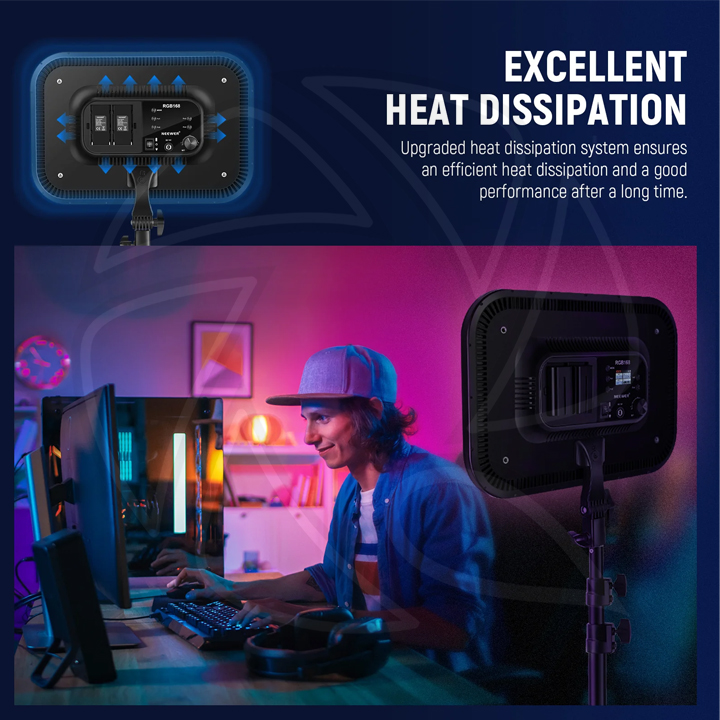 NEEWER RGB168 18.3" (46cm) LED Panel Video Light 2KIT (10101825)