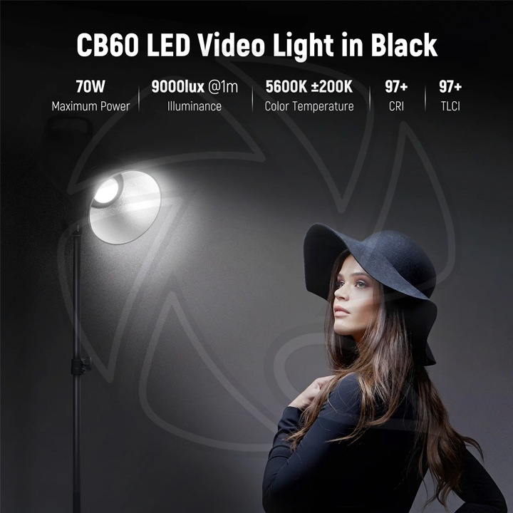 NEEWER UPDATED CB60 RGB (70W) LED VIDEO LIGHT WITH APP CONTROL (10102197 )