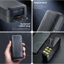 TELESIN Portable power bank for GoPro Hero 12/11/10/9/8/7/6/5 batteries (with built-in 10,000mAh battery cell) /GP-PB-001