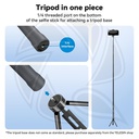 TELESIN The 3rd generation 3.0 meter eccentric tube carbon fiber selfie stick with rubber handle/GP-MNP-300-3