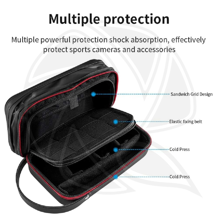 TELESIN Upgrade Protective Carry Case with expansion version-GP-PRC-278-02