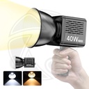 ULANZI LT028 Rechargeable Bi-Color COB Light 40W with Stand &amp; Mini Ball Head