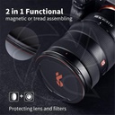 KF04.074 82mm Magnetic Metal Lens Cap 2-in-1