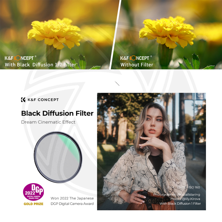 KF01.1656 82mm Nano-X Series Filter Black Diffusion 1/2 MRC