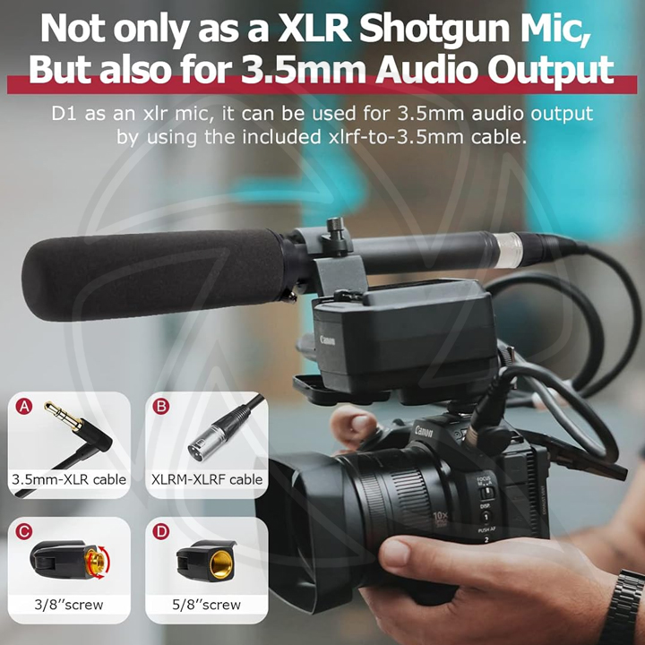 SYNCO D1/Hyper-cardioid Shotgun Mic for Voice Over