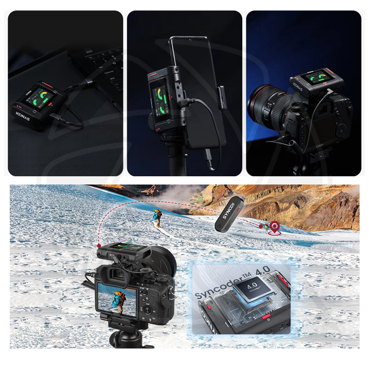 SYNCO G3 PRO Wireless Recording Microphone 2persons (neck mic wireless)