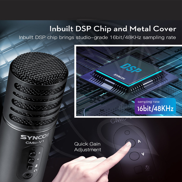 SYNCO V1/USB Professional Condenser Microphone with Large Diaphragm