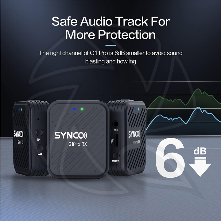 SYNCO WAir-G1(A2)Pro Quality Dual Wireless Microphone Dual Transmitter