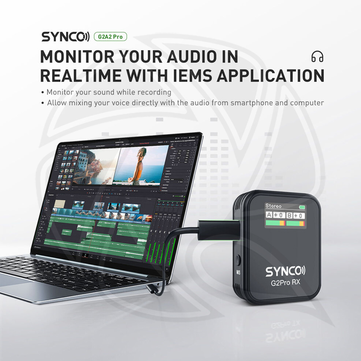 SYNCO WAir-G2(A2)Pro Quality Dual Wireless Microphone Dual Transmitter