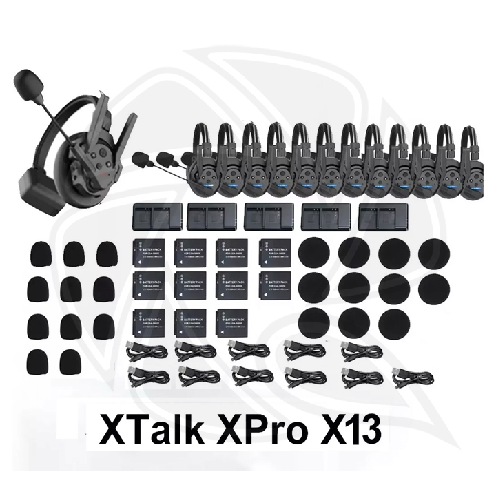SYNCO Xtalk XPro 13/ Full Duplex Wireless Intercom Headset at 2.4GHz