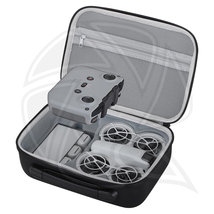 SUNNY LIFE NE-B864-D PU Leather Combo Case with mesh pocket  for DJI combo (neo combo , RC-N3,4Batteries,small accessories)