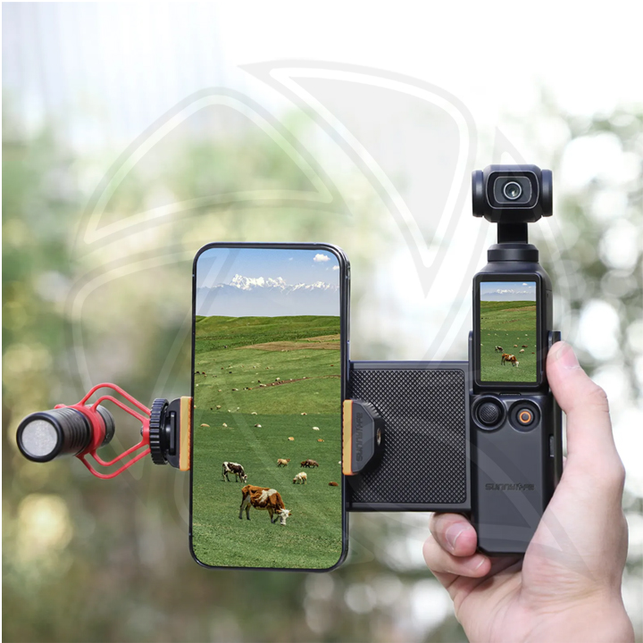 SUNNY LIFE OP3-AD744 Phone Holder with Storage Case for Pocket3