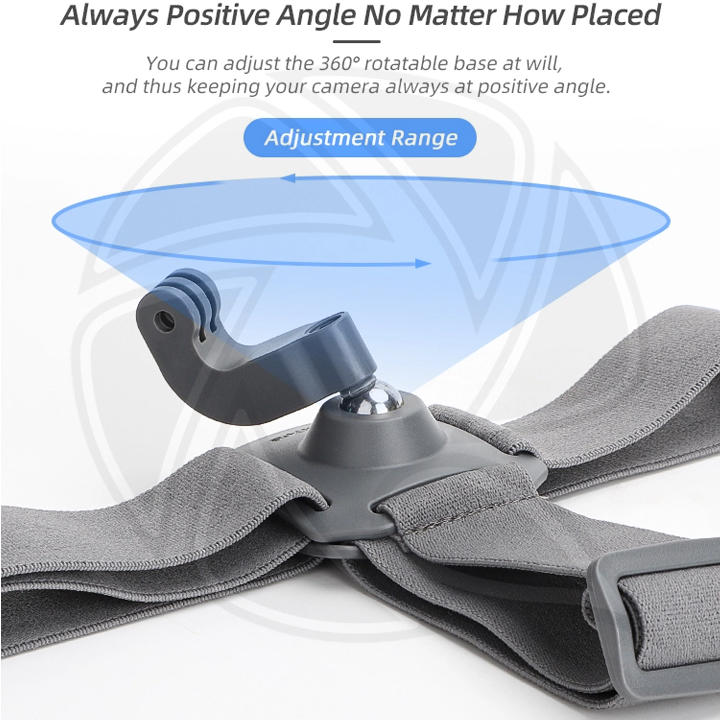 SUNNY LIFE TD672 360 Rotation Head Strap for Action camera (insta360 GO3, GO3s, Gopro , action)