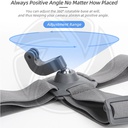 SUNNY LIFE TD672 360 Rotation Head Strap for Action camera (insta360 GO3, GO3s, Gopro , action)
