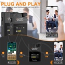 COMICA Boom X-D MI2  Dual Wireless Lavalier Microphone for iPhone