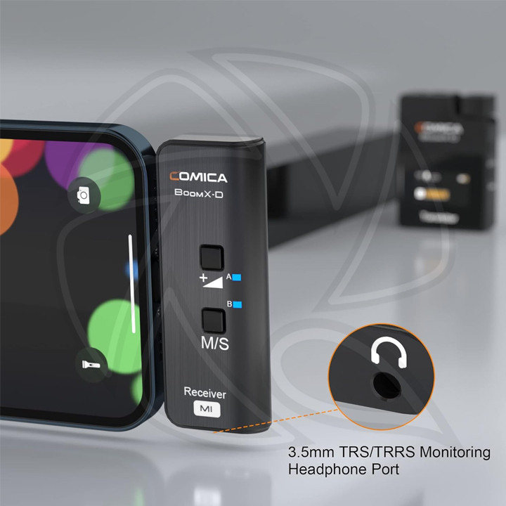 COMICA Boom X-D MI2  Dual Wireless Lavalier Microphone for iPhone
