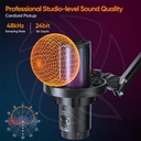 COMICA EJOY UNI PRO (A) RGB Cardioid Condenser Wireless USB Microphone