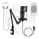 COMICA STA-U2A  RGB USB Condenser Microphone Kit (Black)