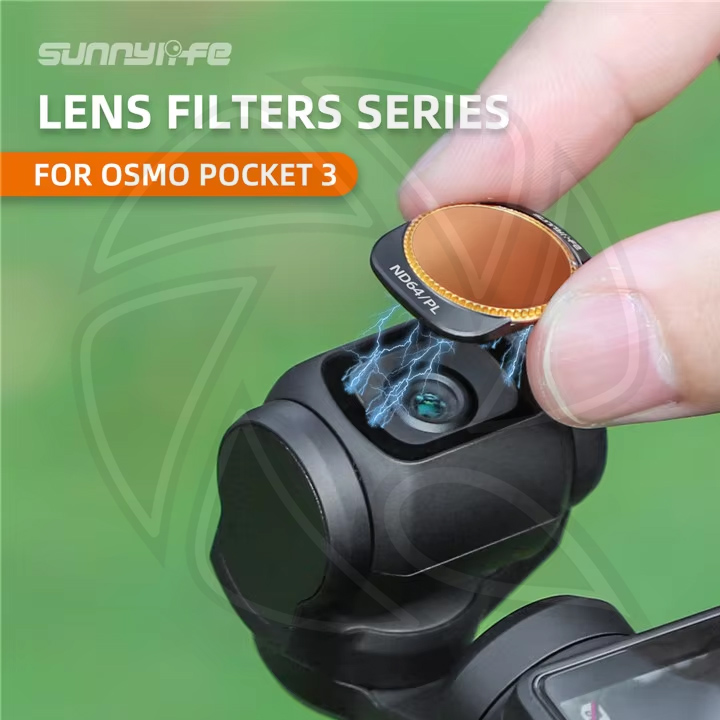 SUNNY LIFE OP3-FI859-6X MCUV,CPL,ND8,ND16,ND32,ND64 Lens Filter Combo Kit for Pocket 3