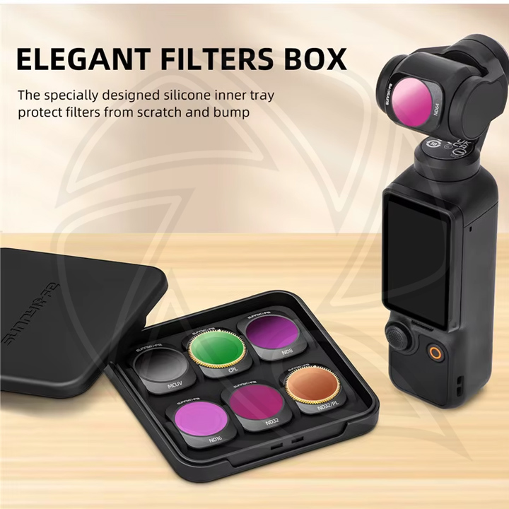SUNNY LIFE OP3-FI859-6X MCUV,CPL,ND8,ND16,ND32,ND64 Lens Filter Combo Kit for Pocket 3