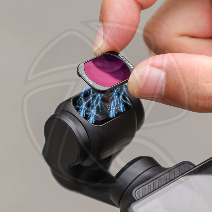 SUNNY LIFE OP3-FI856-4N 4pc ND8,ND16,ND32,ND64 Lens Filter Combo for Osmo Pocket 3