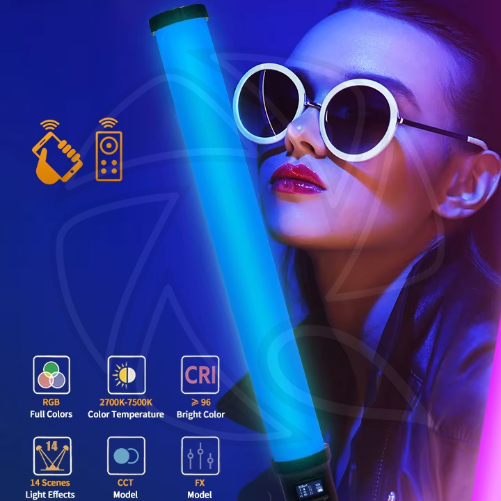 Yidoblo LT-RGB24 professional video fill wireless led tube RGBW  light video 60Cm