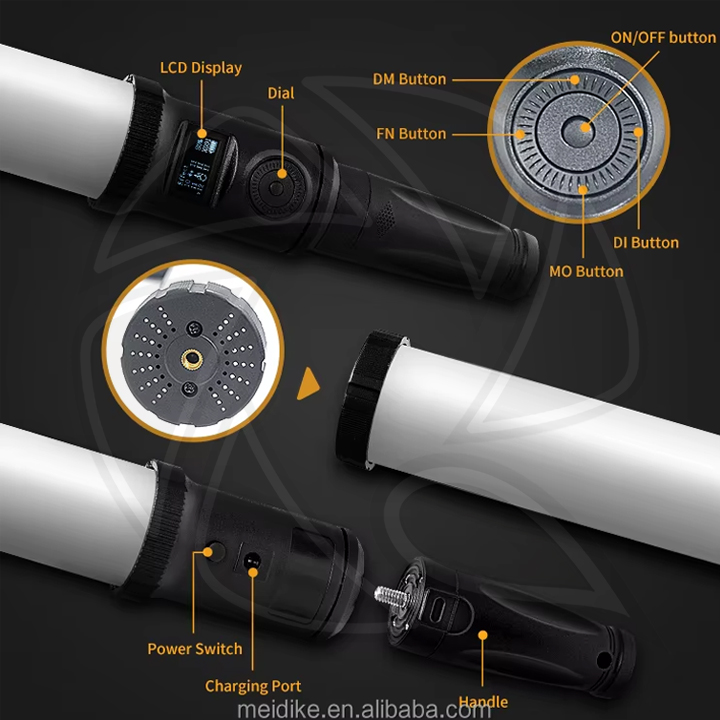 Yidoblo LT-RGB24 professional video fill wireless led tube RGBW  light video 60Cm